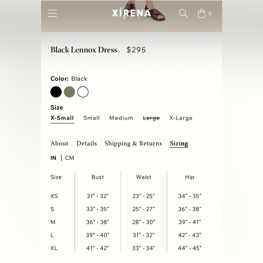 Xirena Black Lennox Dress in Size XS - Picture 4 of 10